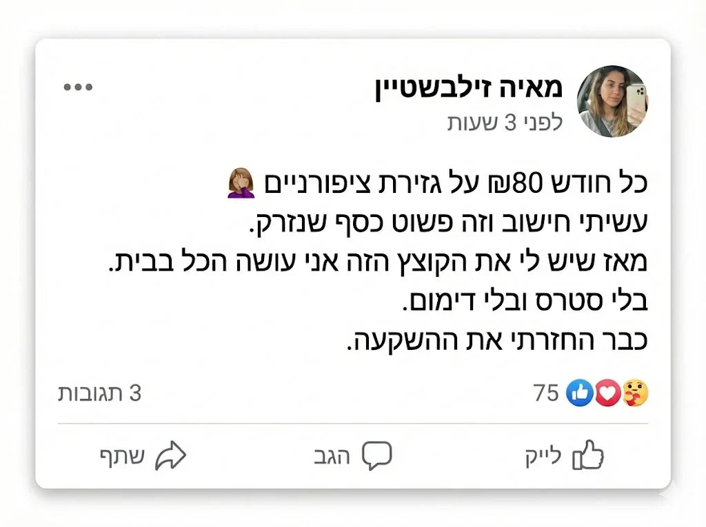 טסטמוניאל לקוח